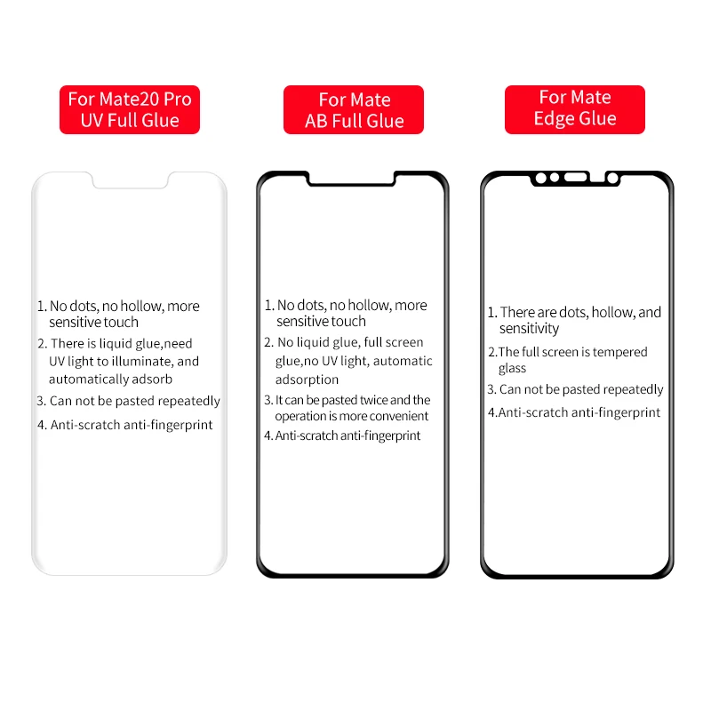 Закаленное стекло 9H для Huawei mate 20 lite 20x pro защитное 5d 3d mate20 УФ защитная