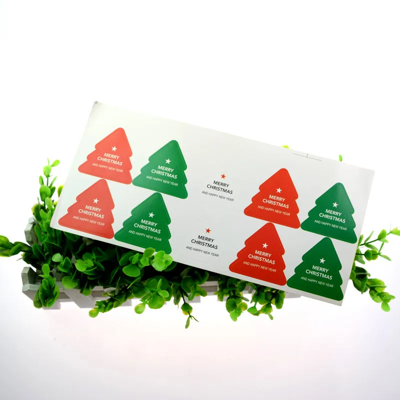 10 шт./лист герметизирующая наклейка на рождественскую елку креативный винтажный