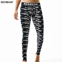 seobean mens sexy slim cotton long johns thermal underwear warm leggings underpants for men underwear long johns m xxl
