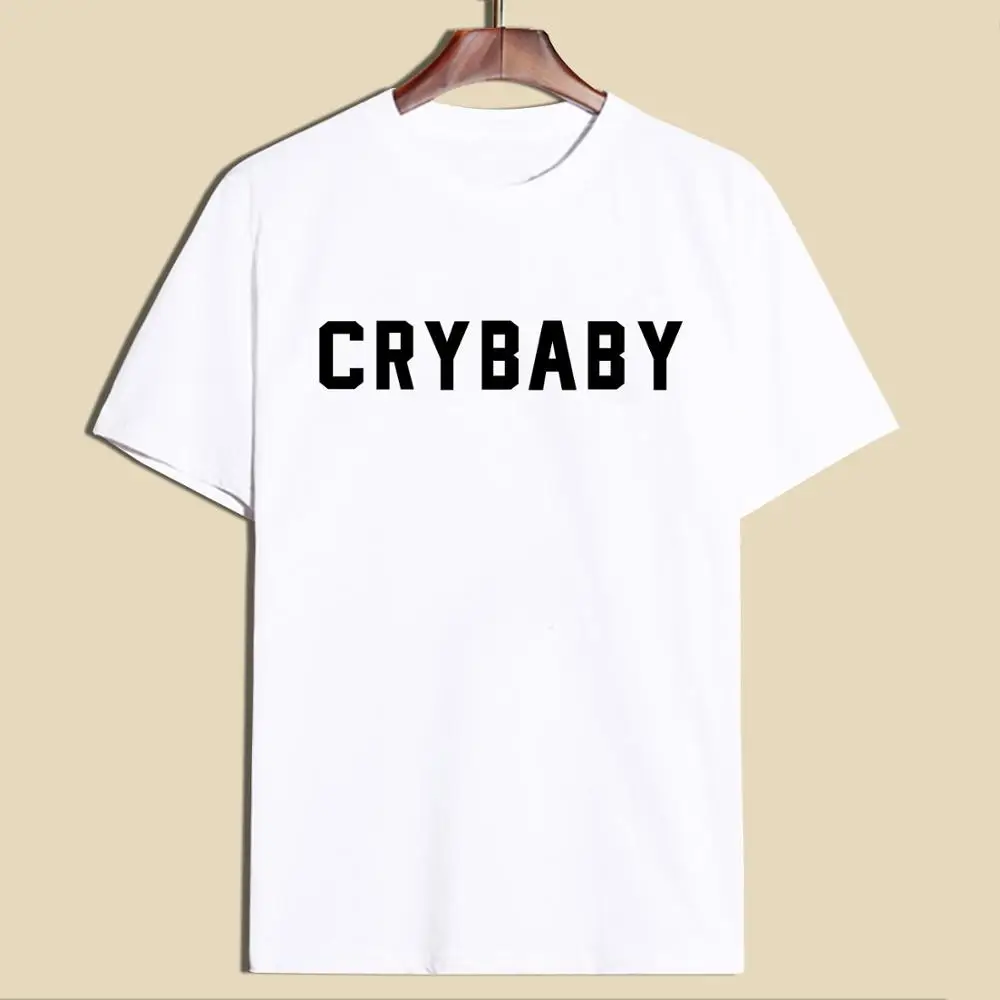 Cry Baby/футболка для девочек с принтом забавных букв женская модная уличная одежда