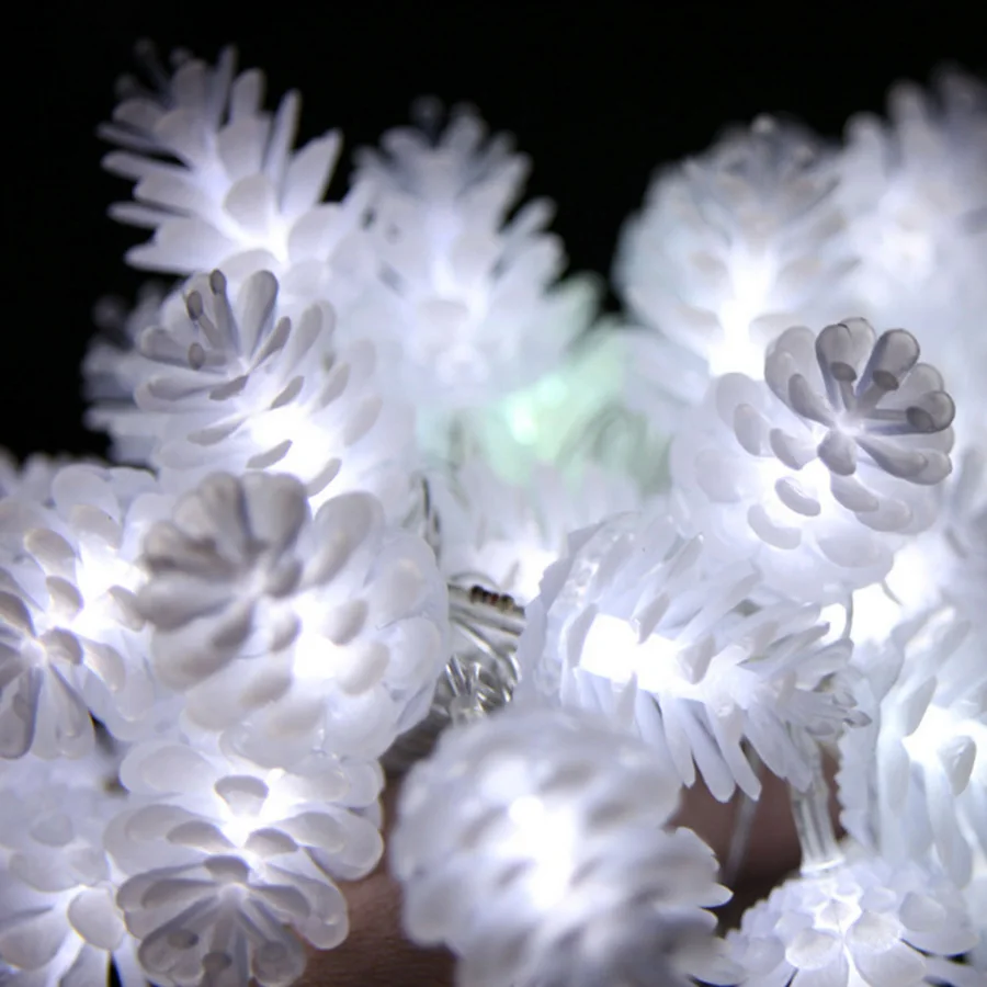 HANMIAO 20/30LED гирлянда на солнечных батареях наружная светодиодная из сосны