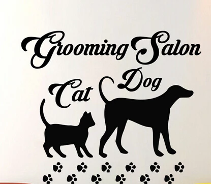 DCTAL Fashion Pet Shop виниловая наклейка на стену парикмахерский салон для домашних