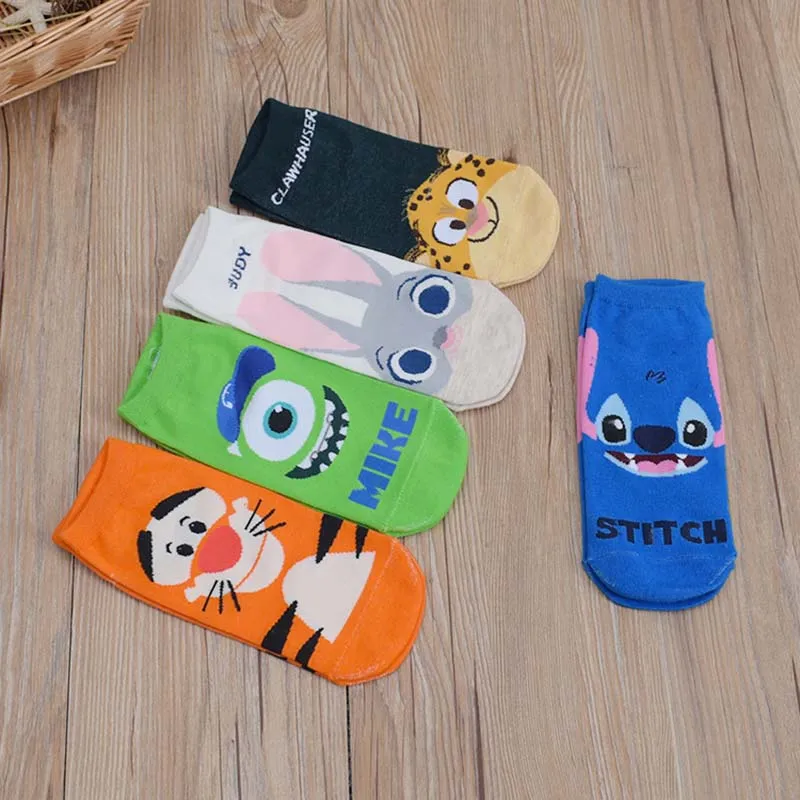 Летние носки-башмачки Aberdeen Plankton Tigger с милым рисунком Kawayi, для женщин, девочек, студентов, невидимые дышащие хлопковые носки, новые хлопковые