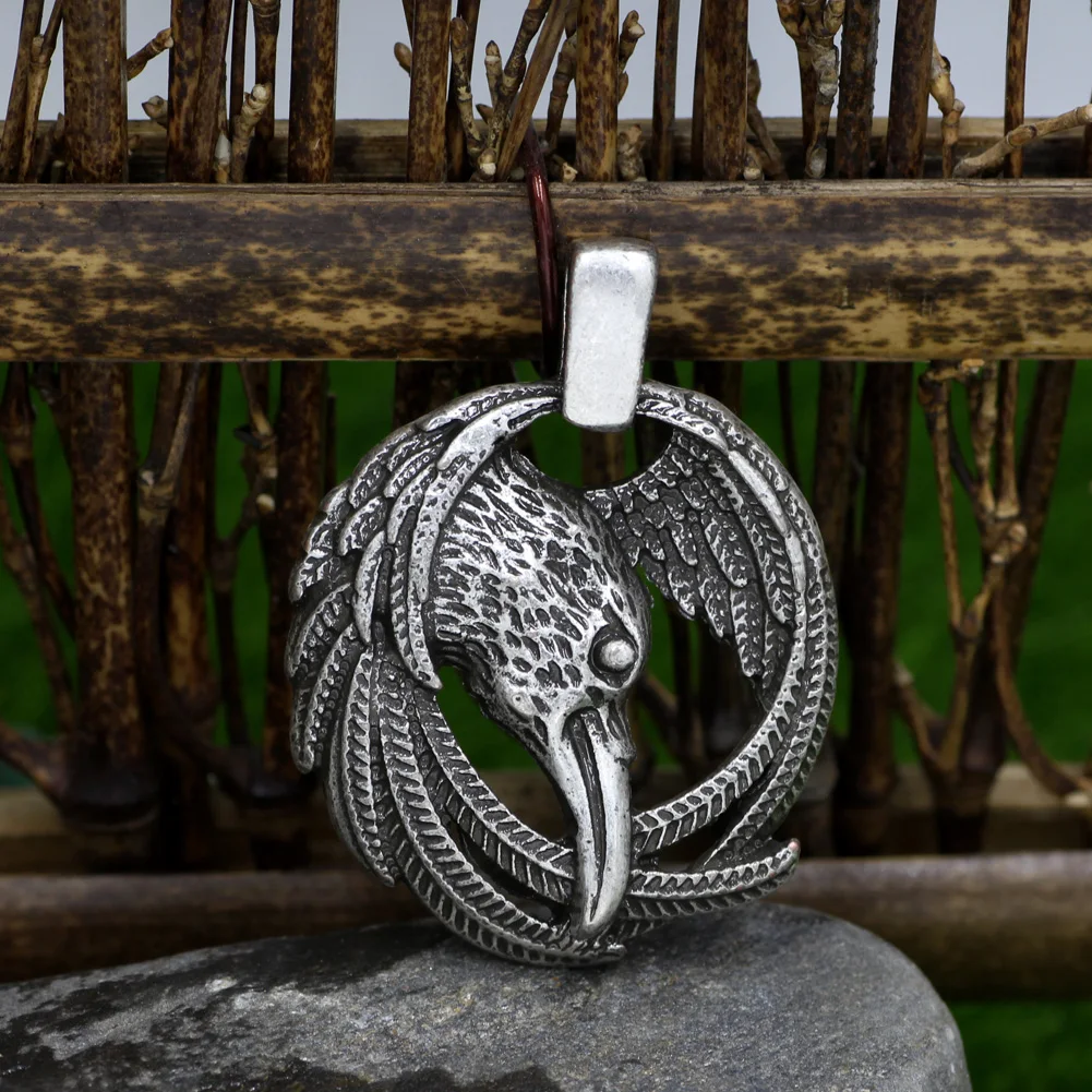 Ожерелье в стиле норвежских викингов Odin's Ravens ювелирное изделие Huginn and Muninn|norse