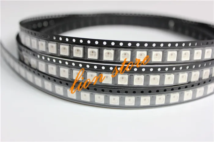 10/50/100/500/1000 шт WS2812B(4 контакта) 5050 SMD W/WS2811 индивидуально адресуемых цифровой RGB светодиодный чип