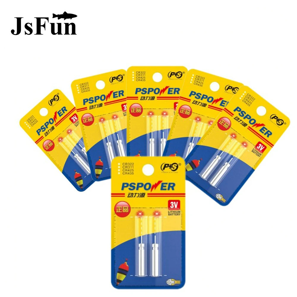 JSFUN 20/50/100 шт. CR425 электронный поплавок для рыбалки литиевые контактные элементы