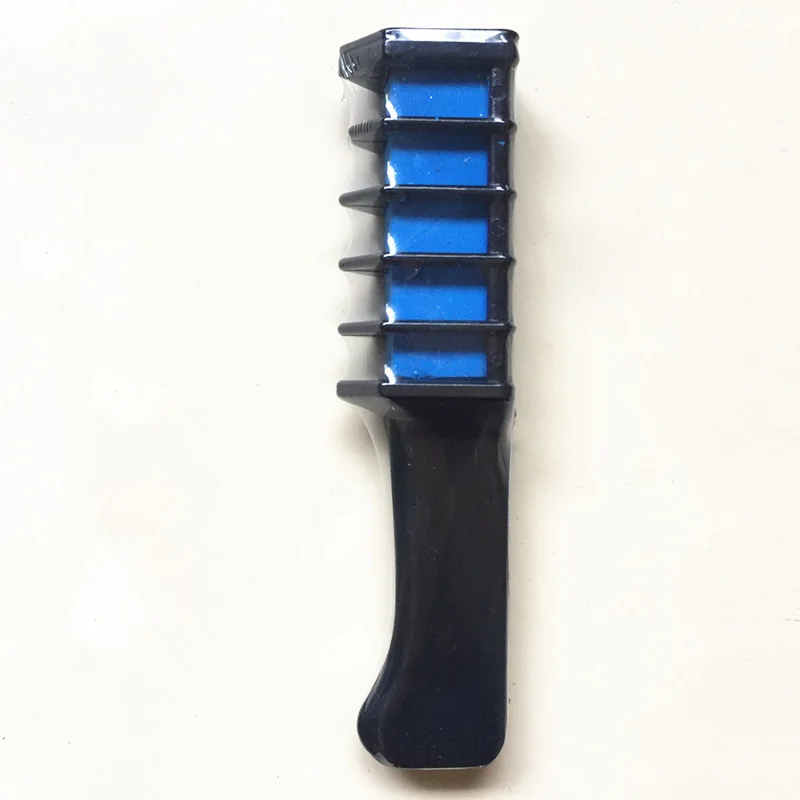 6 шт./партия временная краска для волос мел цвет расческа наборы одноразовые