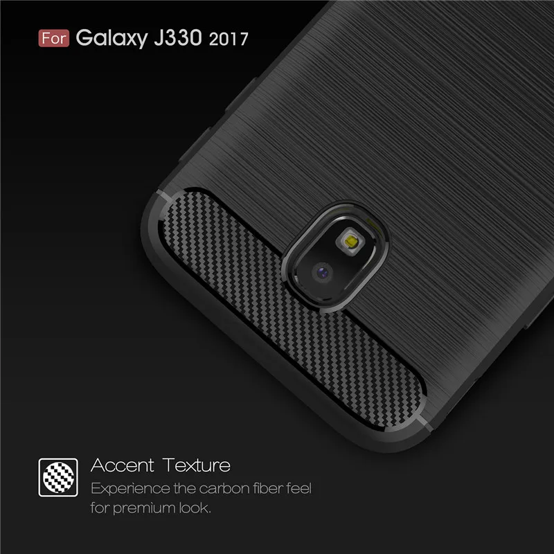 Whyes для Samsung Galaxy J3 2017 чехол J330 из углеродного волокна мягкий ТПУ тяжелый