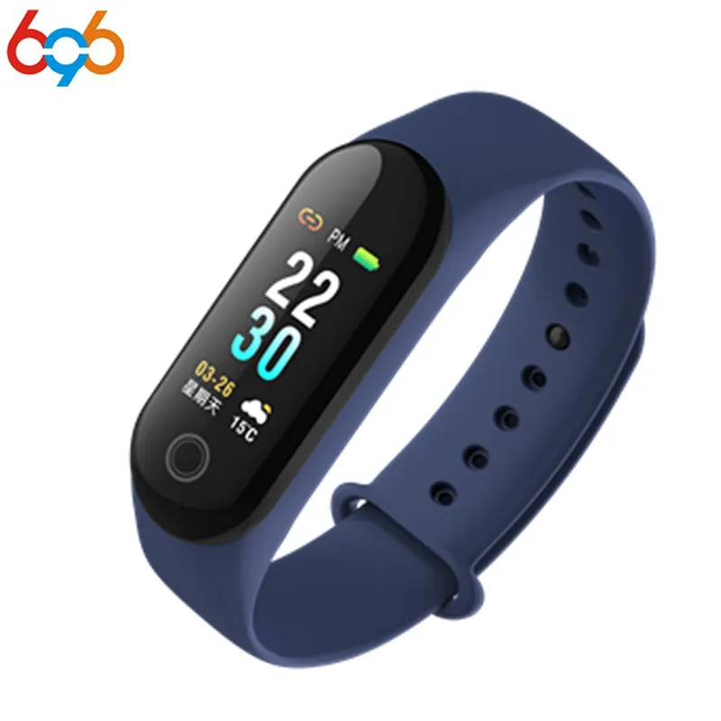 696 M30 для xiaomi mi band 3 умный Браслет IP67 браслет пульсометр кровяное давление