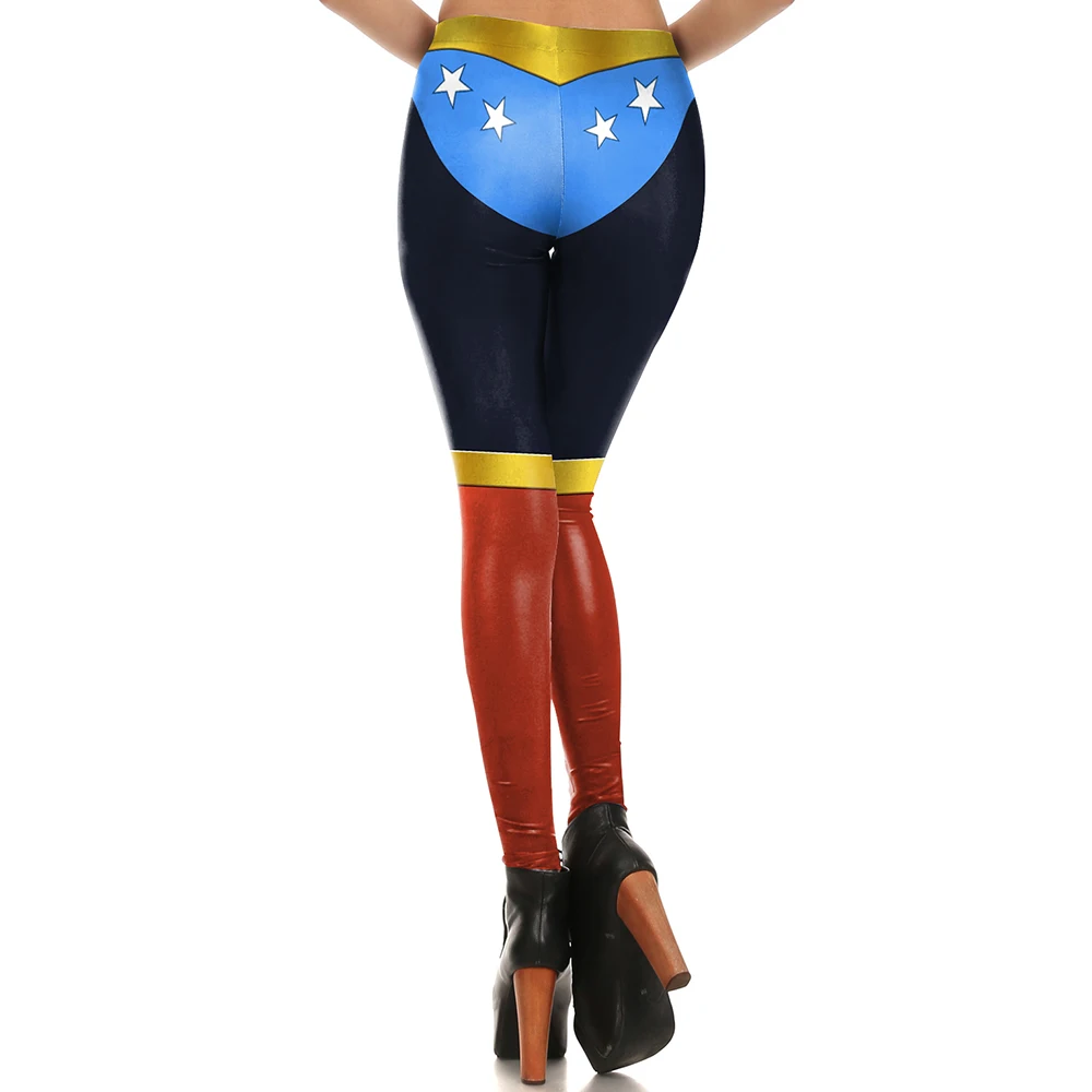 Бренд NADANBAO, новинка, летние модные леггинсы Wonder Woman для косплея, леггинсы с 3D принтом, женские леггинсы для фитнеса, набор Пурим, Карнавальная одежда