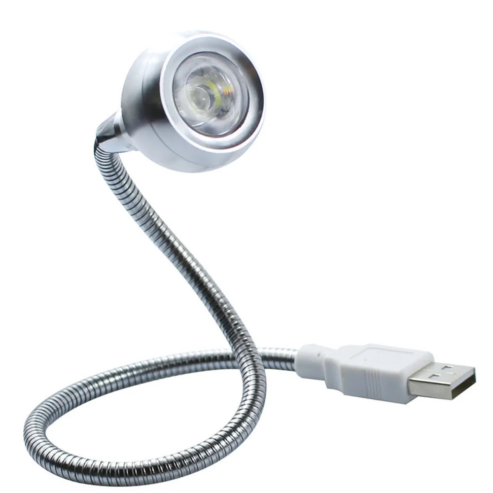 USB управляемый 3 Вт Светодиодный светильник-книга с гибким горлом, портативный светильник белого или теплого белого цвета, металлический светильник для ПК, ноутбука, ноутбука