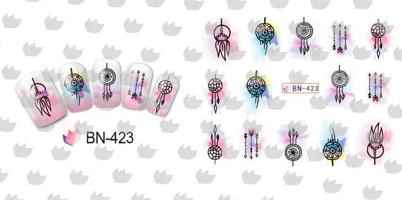 12 _ водная наклейка для ногтевого дизайна ногтей с полным покрытием танцующие