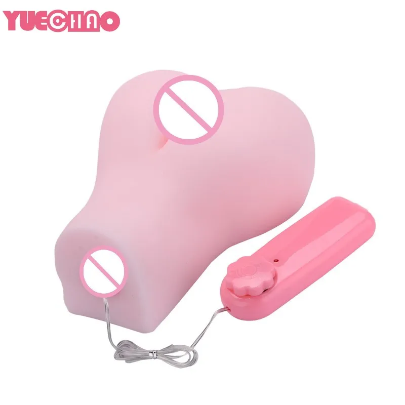 Реалистичная искусственная задница YUECHAO силиконовые вибрирующие Мастурбаторы