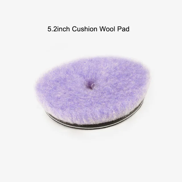 SPTA 6 5.2 Inch Lambs Woollen Car Polishing Buffing Pad Wool Polisher Pads Goods For Car Detailing Waxing Car Auto Polish Buffer - Цвет: Коричневый