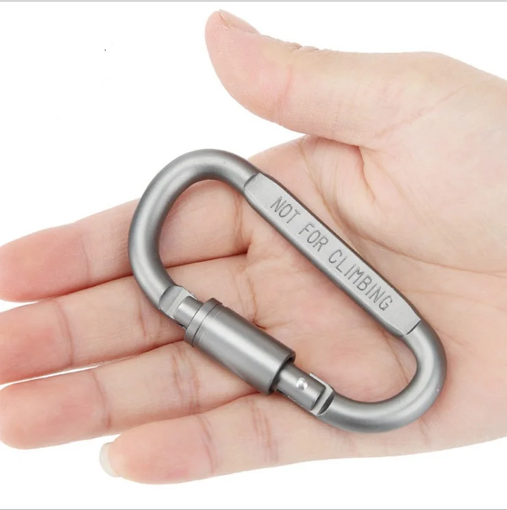 

D - button outdoor mountaineering buckle with lock quick hook key chain bottle hook hung at 7600