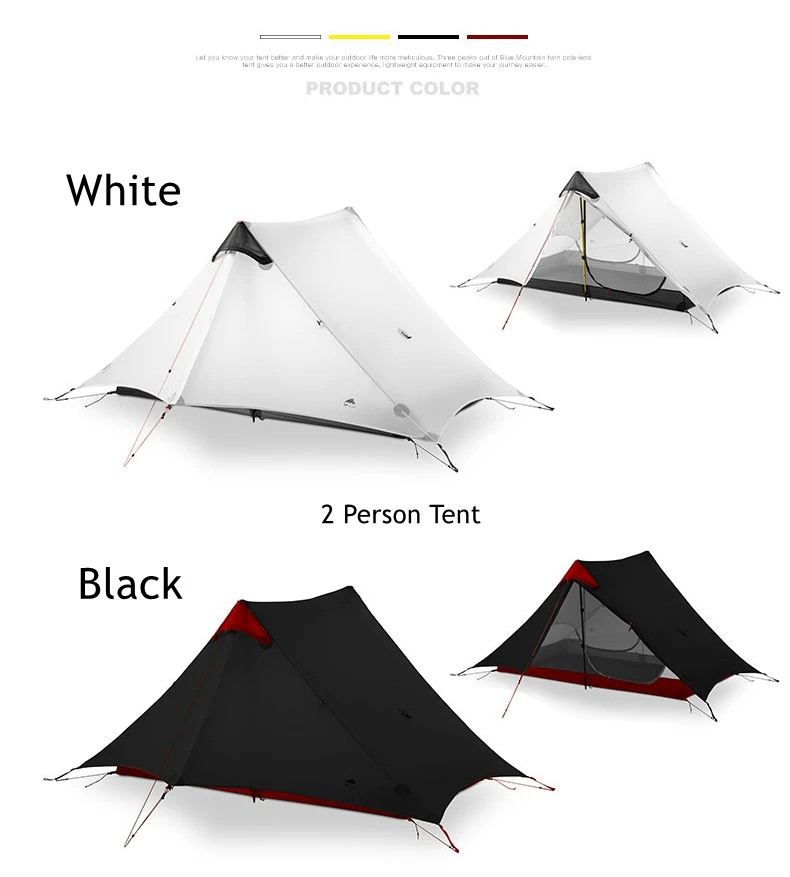 3F UL GEAR LanShan 2 человек наружная Сверхлегкая палатка для кемпинга 3 сезона профессиональная 15D Silnylon Бесшумная палатка