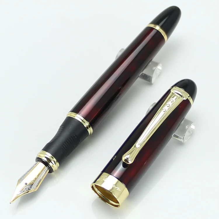 JINHAO X450 перьевая ручка, цвета: розовый, голубой, фиолетовый, мм, 22 цвета на выбор, оптовые продажи, Iraurita Золотой ручки с зажимом caneta Бизнес ручка для письма 18 КГП чернильная ручка NIB - Цвет: 2