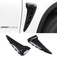 2pcs car styling side wing air flow fender grill outlet intake vent trim for bmw x5 f15 2014 2015 2016 2017