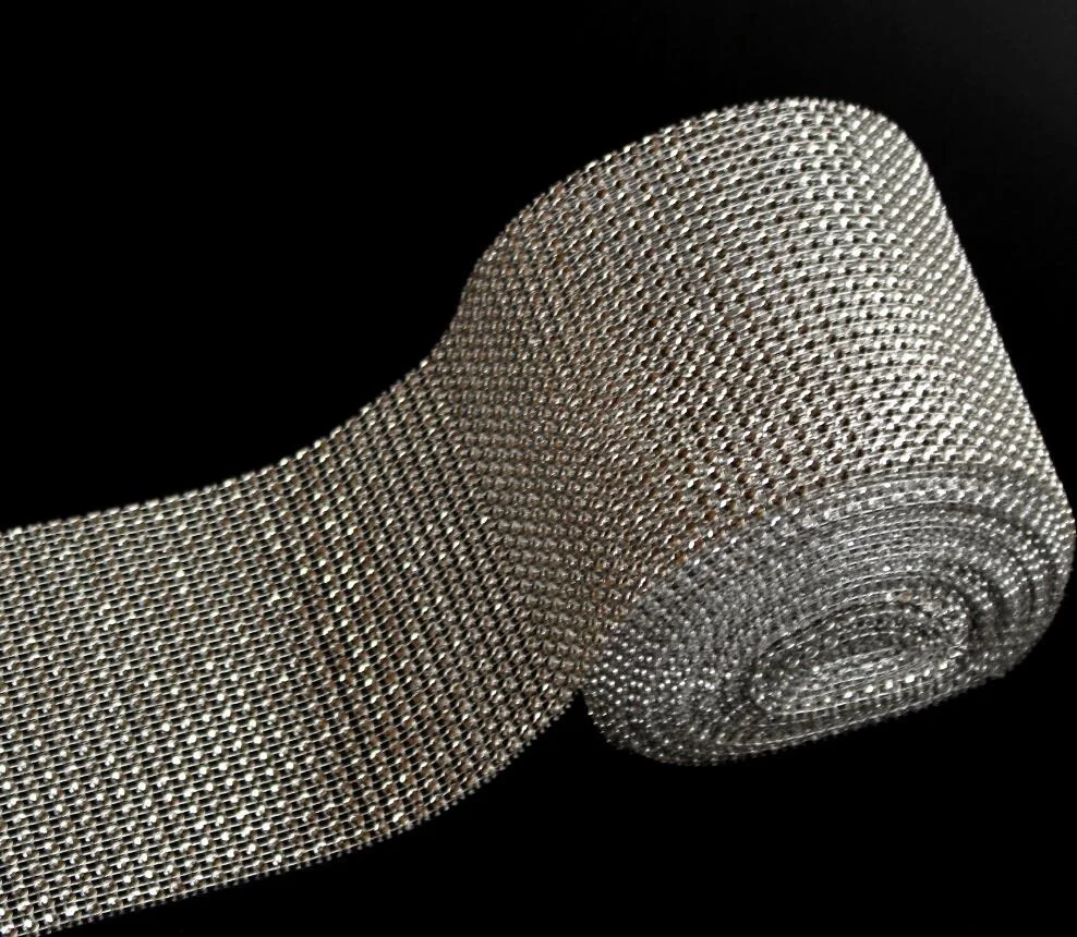 5 ярдов Гибкая Алмазная сетчатая оберточная Серебряная лента|ribbon ribbon|ribbon crystalribbons