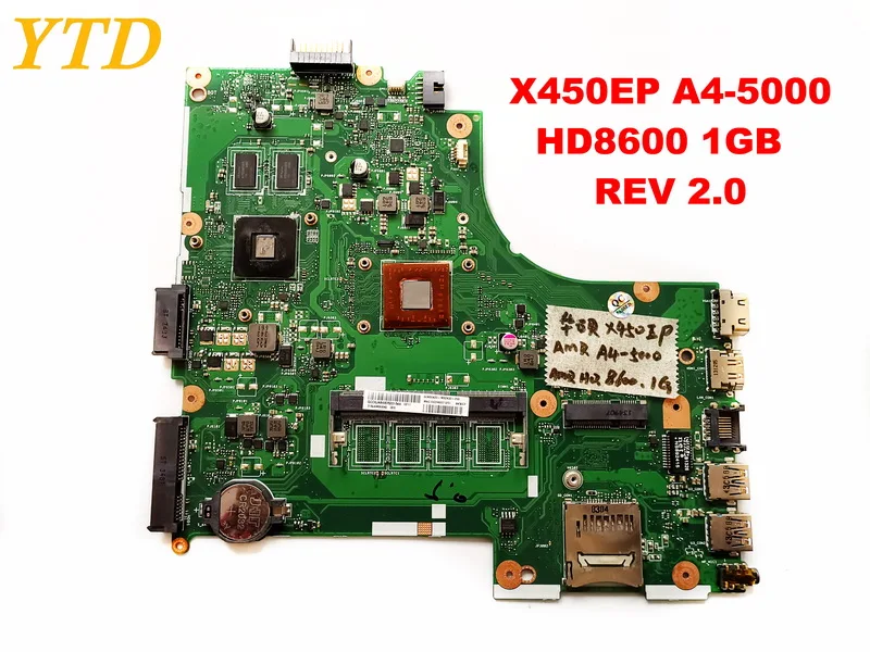 

Original for ASUS X450EP laptop motherboard X450EP A4-5000 HD8600 1GB REV 2.0 tested good free shipping