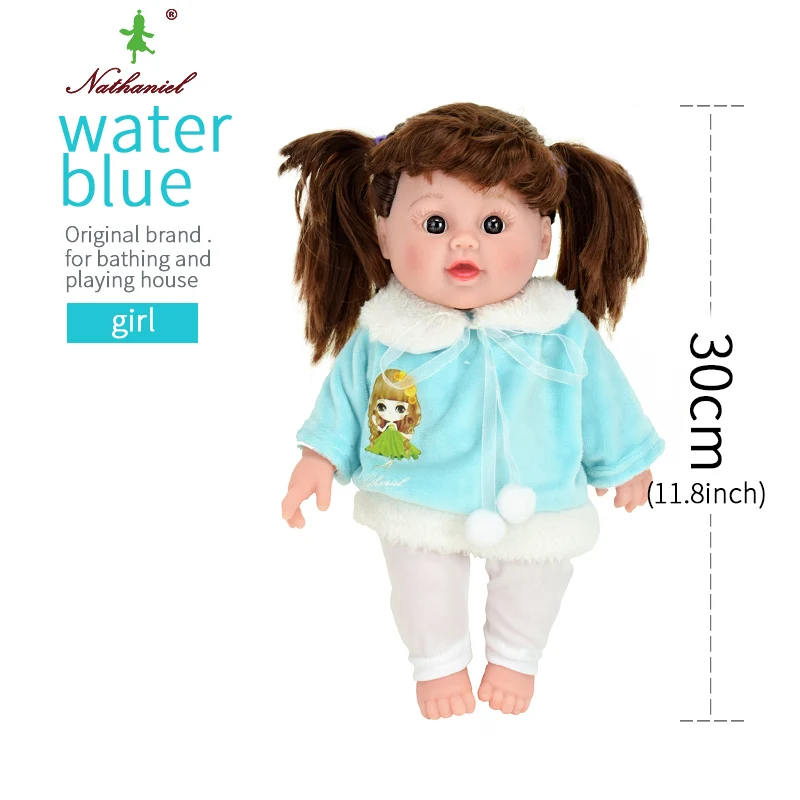 12 дюймов! Boneca bebek baby doll reborn black oyuncak gudetama girl силиконовый мягкий винил lalka реалистичные живые игрушки подарок на день рождения - Цвет: 18