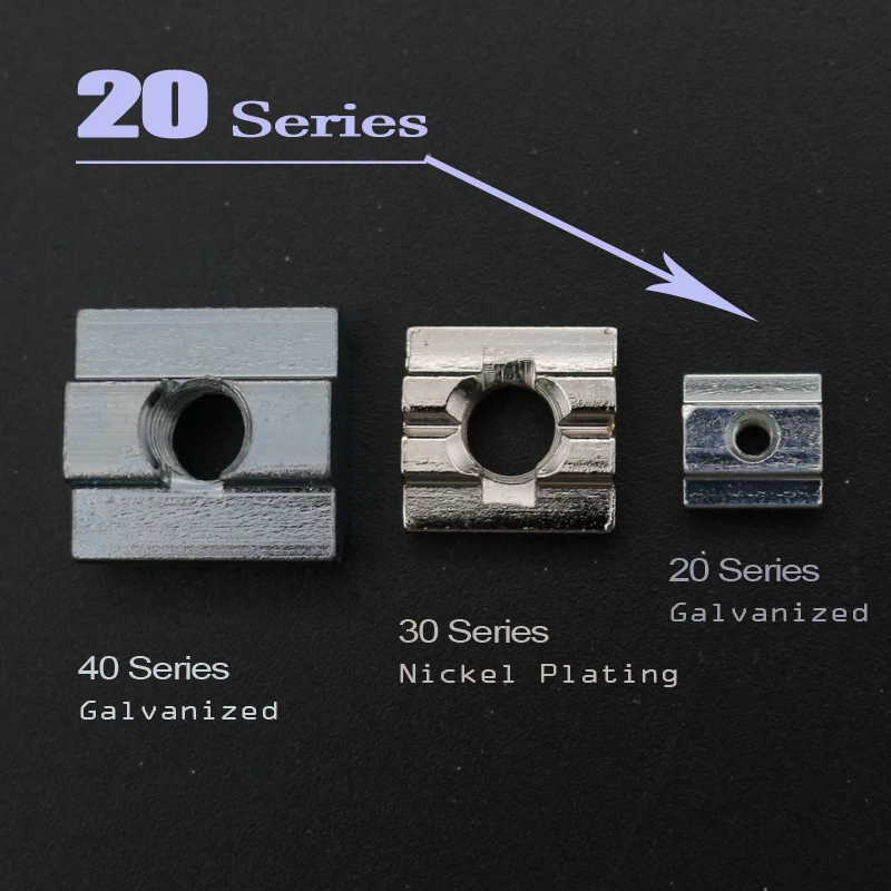 T раздвижной гаечный блок квадратные гайки пластина с покрытием из цинка