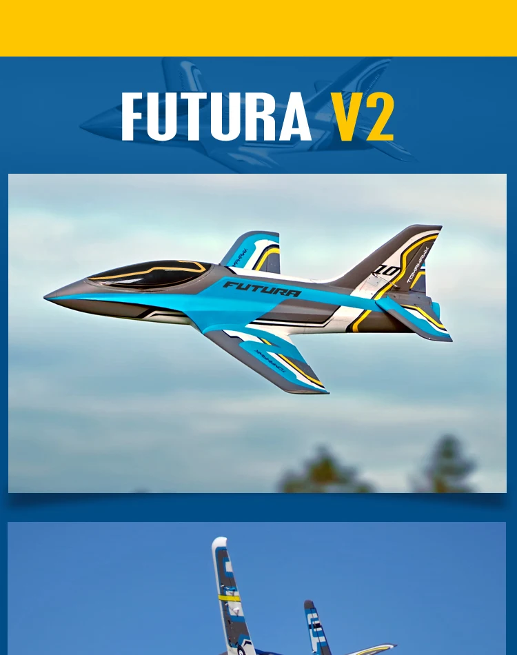 Радиоуправляемый самолет FMS 80 мм воздуховод вентилятор EDF Jet Futura V2 с рефлекторной гироскоп контроллер системы высокоскоростной модели самолета PNP EPO