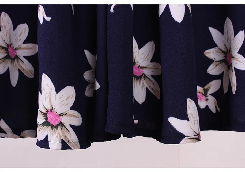 Оптовая продажа Модные женские плиссированные мини юбки с цветочным узором