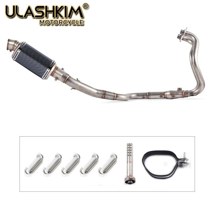 

For kawasaki Ninja 250 250R 300 Ninja250 ninja300 Middle Pipe With DB-KILLER Motorcycle Full Exhaust System Slip On