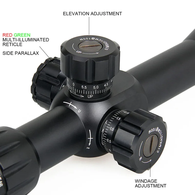 Canis Latrans прицел для охоты 3-12X40 винтовка Scoep 4-16x42SFIRF 4-14x44SFF боковой Фокус Охотник