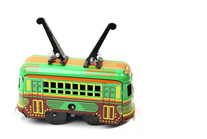 

Export Vintage iron metal toys CLASSIC TIN trolley