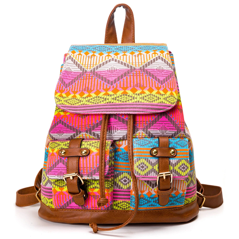 Женский холщовый рюкзак Sansarya винтажный в стиле ретро элегантный дизайн 2018| |