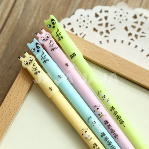 

1pc/lot Kawaii animal series gel pens Cute erasable pen Office material School stationery supplies (dd-1261)