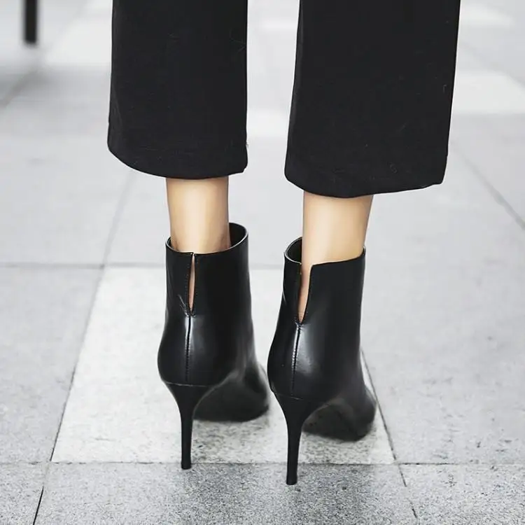 2018 Новое поступление Bottes Femmes Volid черные белые ботильоны для женщин шикарные
