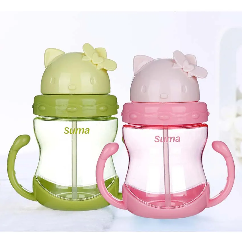 Лидер продаж 250 мл милый мультфильм Baby Cup дети учатся для кормления питья воды