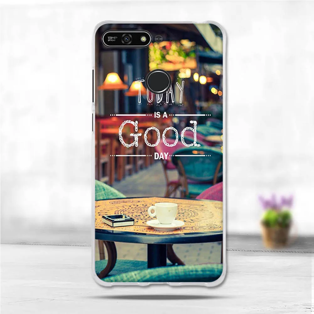 Чехол 5 7 дюйма для Huawei Honor 7A Pro чехол Y6 2018 Prime Enjoy 8e Защитные чехлы телефонов |