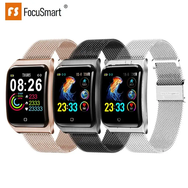 FocuSmart новинка 2019 F9 Смарт часы фитнес трекер кровяное давление пульсометр