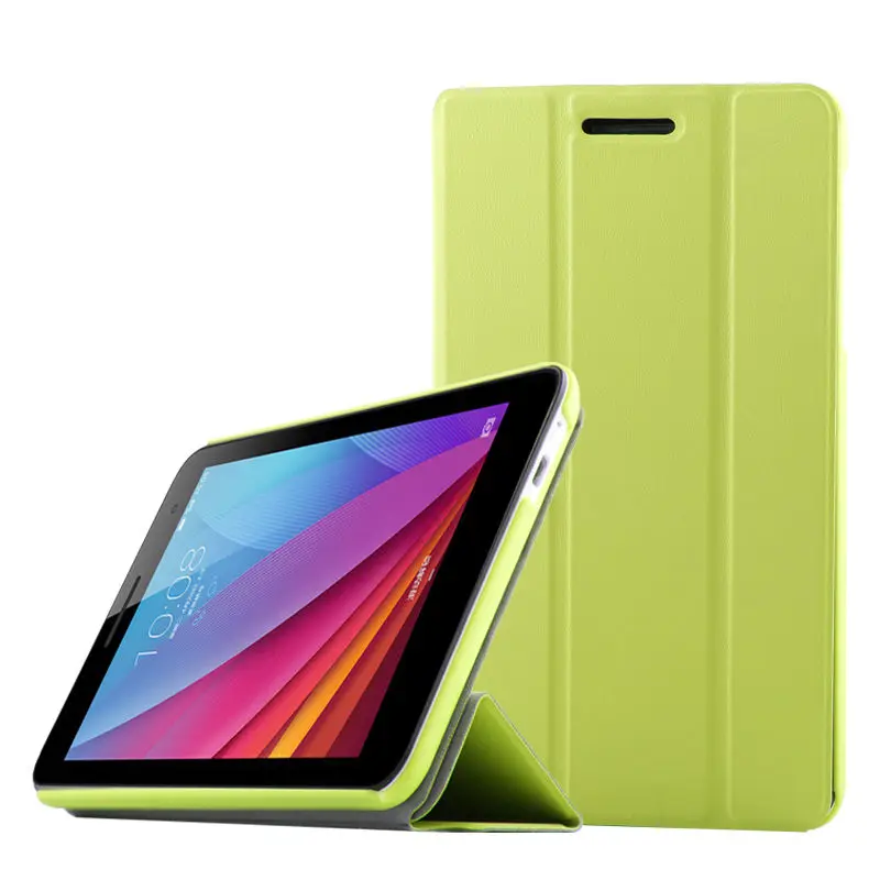 Чехол для huawei MediaPad T2 7,0, защитный смарт-чехол, искусственная кожа, планшет для huawei BGO-DL09, BGO-L03, полиуретановая защита - Цвет: style2 green