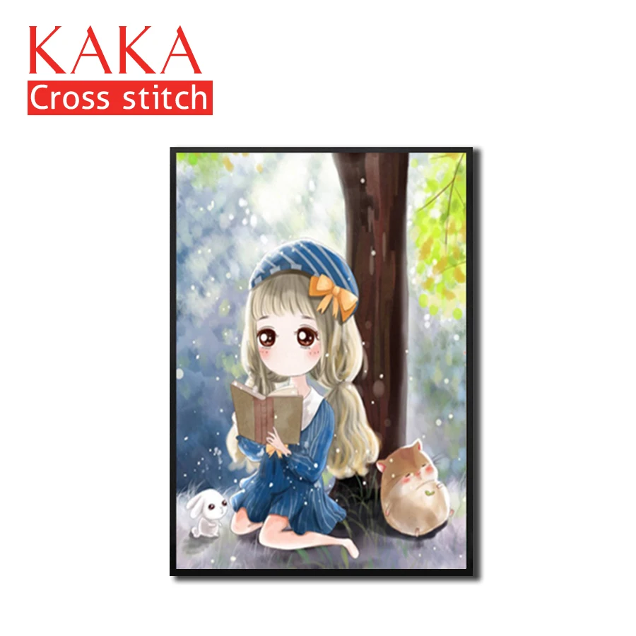 

Наборы для вышивки крестиком, наборы для вышивки с напечатанным рисунком, 11ct-холст для домашнего декора, портрет полный CKP0014