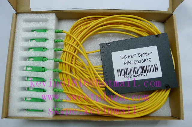 1x8 PLC сплиттер siglemode SC/APC FC ST LC SC/PC разъем. Волокнистый сердечник | Мобильные
