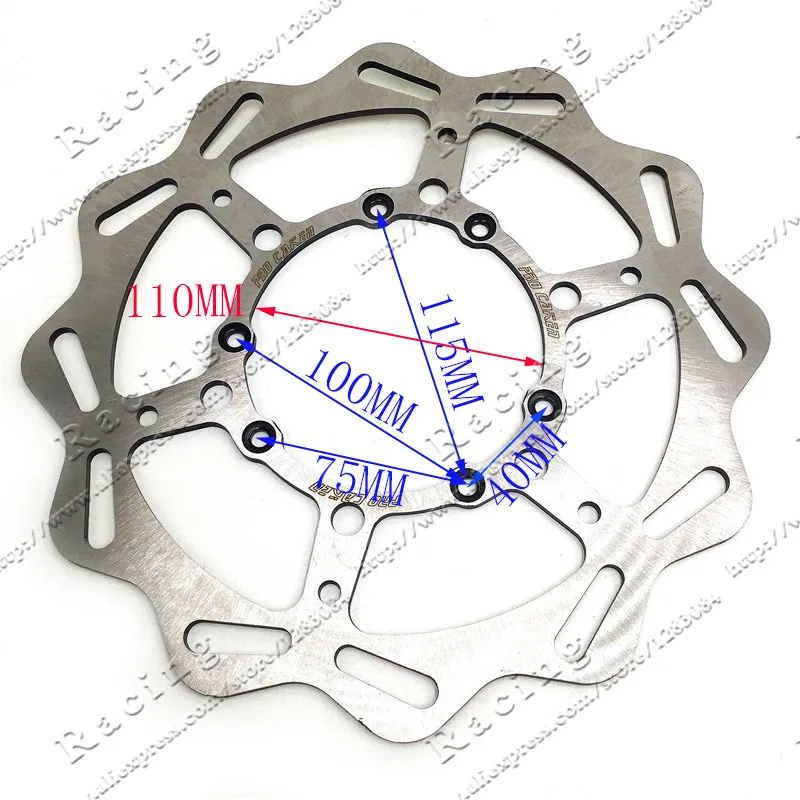 270 мм ротор дисковых передних тормозов CR CRF CR125 CR250 CR500 CRF250R CRF250X CRF450R CRF450X мотокросс