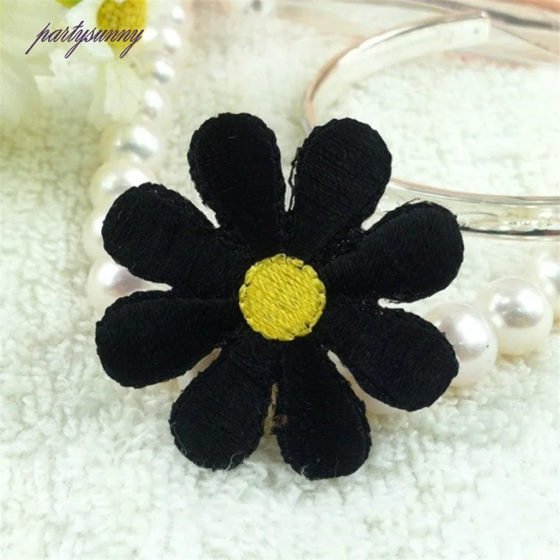 PF 11 шт./лот красочные подсолнечника Патчи DIY вышивка патч для одежды платье Утюг