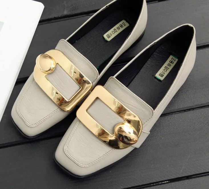 flats with bows spring new Female shallow mouth side buckle belt casual shoes woman flat 2017 | Обувь