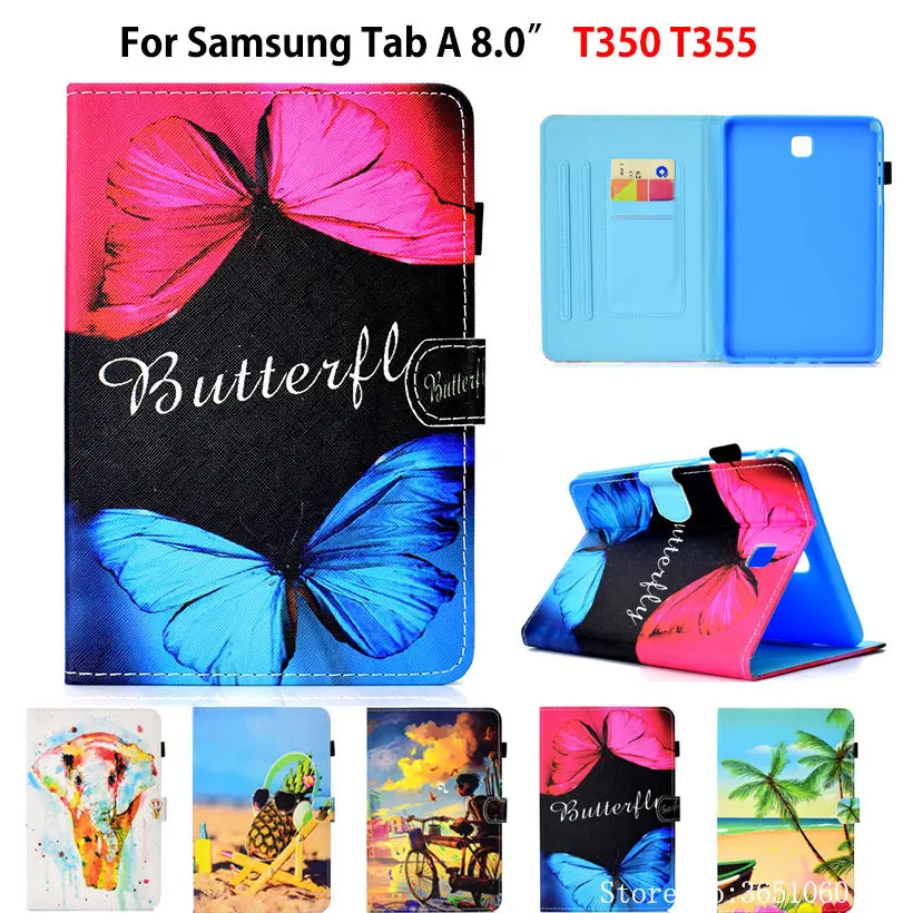 Флип чехол для Samsung Galaxy Tab A 8 0 дюйма T350 T355 P350 P355|Чехлы планшетов и электронных книг|
