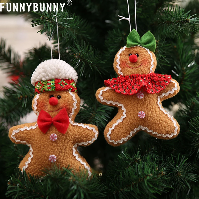 FUNNYBUNNY Пряничный человек кулон в форме куклы Рождественская елка подвесное