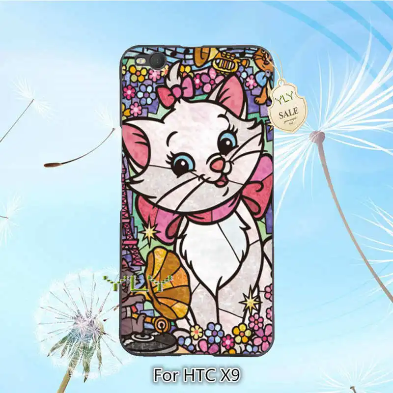 Прекрасный мари cat витражи защитный PC аргументы за мобильного телефона HTC X9