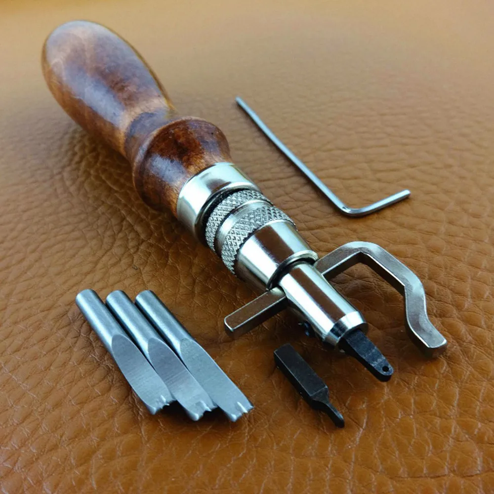 5 в 1 инструменты для работы с кожей|stitching groover|leather stitching toolsleather groover |