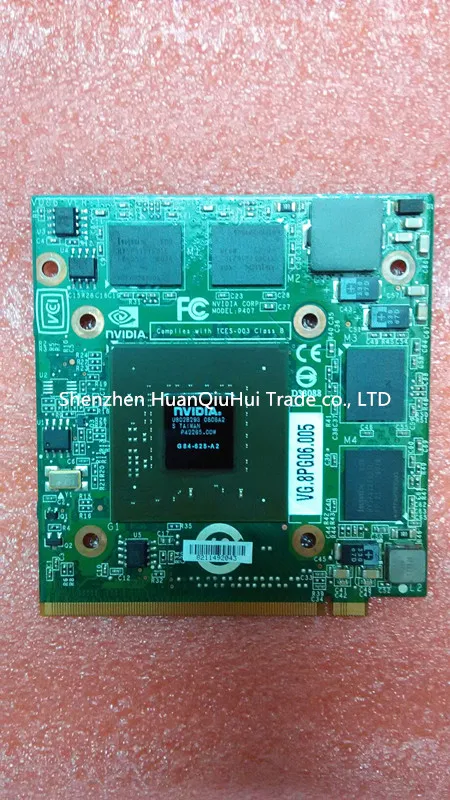 512 Мб видеокарта nVidia GeForce 9500M G84 625 A2 для ноутбука Acer Aspire 4520G 5520G 5720G 5920G 7720G 6930G