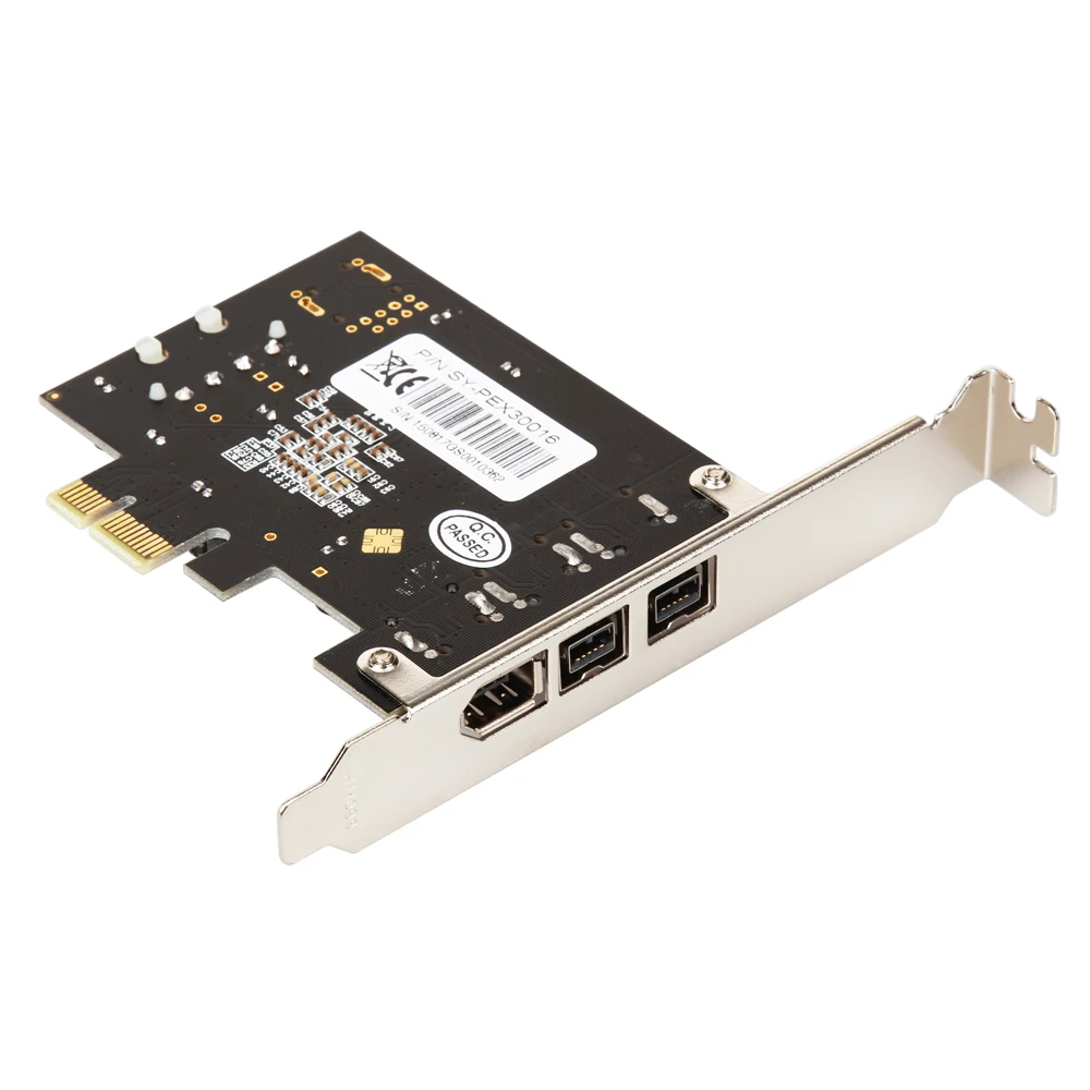 IOCREST PCI Express 3 порта Firewire 1394B и 1394A PCIe 1,1x1 карта TI XIO2213B чипсет