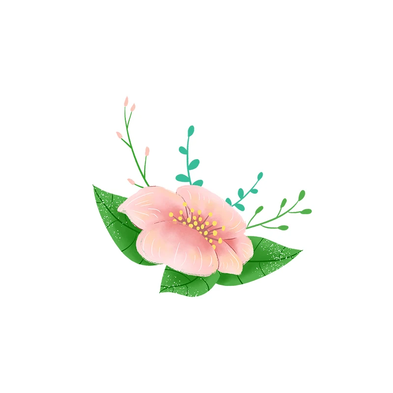 YOJA 21.8X20.2CM Simple Pink Cherry Blossom Living Room Wall Sticker Home Toilet WC Decor T1-1700 | Дом и сад